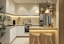 Thiết Kế Tủ Bếp Nhựa Thông Minh Cho Nhà Nhỏ