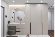 Gợi ý mẫu tủ quần áo âm tường đẹp, gọn, sang