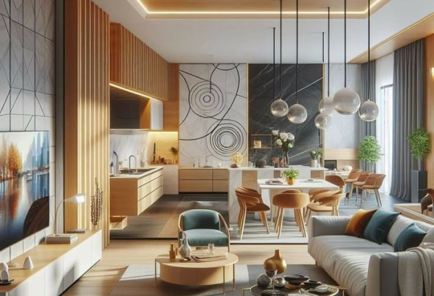 Ốp tường, trần, sàn nhựa – Bí quyết phòng khách sang trọng & bền đẹp Ốp tường, trần, sàn nhựa – Bí quyết phòng khách sang trọng & bền đẹp