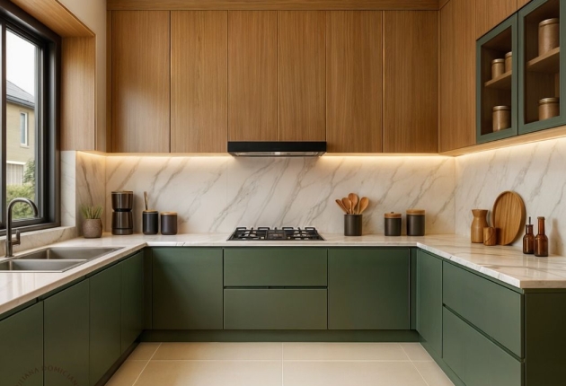 Thiết kế tủ bếp 2 tầng – tăng gấp đôi công năng sử dụng Thiết kế tủ bếp 2 tầng – tăng gấp đôi công năng sử dụng