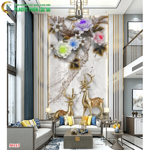 Tranh PVC Vân Đá Ceramic Vân Đá Dọc Trừu Tượng Hiện Đại Tranh PVC Vân Đá Ceramic Vân Đá Dọc Trừu Tượng Hiện Đại