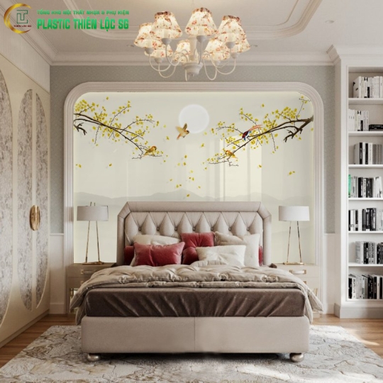 Tranh Vân Đá Ceramic Phòng Ngủ