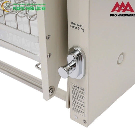 Kệ Nâng hạ bản màu trắng Pro Hardware
