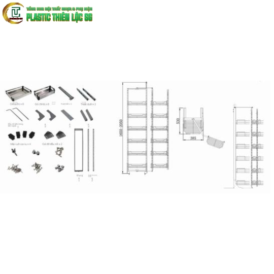 Tủ đồ khô 6 tầng Pro Hardware