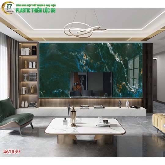 Tranh Vân Đá Ceramic Vách Tivi Vân Đá Đơn