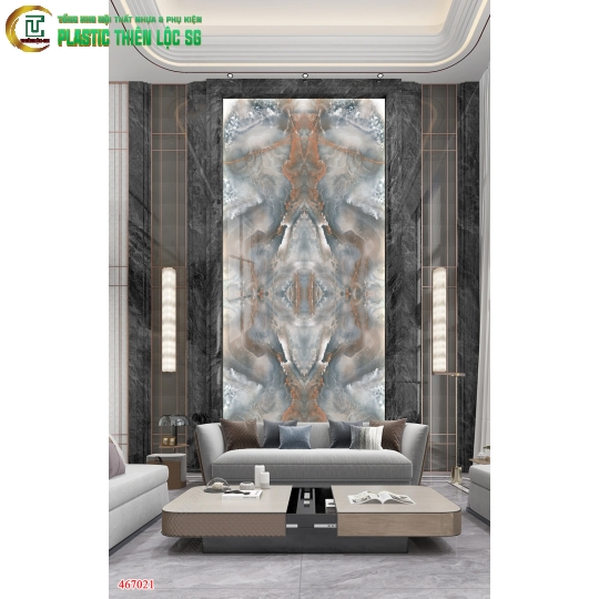 Tranh Vân Đá Ceramic Vách Tivi Vân Đá Đơn Vách Đứng