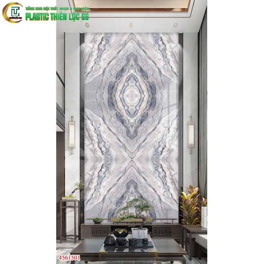Tranh PVC Vân Đá Ceramic Vân Đá Họa Tiết Dọc