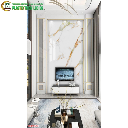 Tranh PVC Vân Đá Ceramic Vân Đá Họa Tiết Dọc