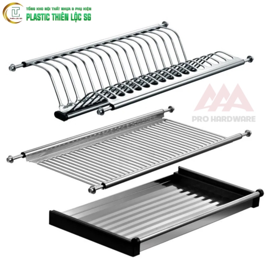 Giá bát đĩa cố định inox Pro Hardware - dạng chữ V